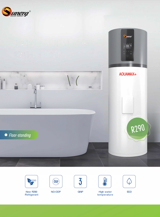 AQUAMAX - Bomba de Calor com Depósito de Água Quente Sanitária -(Instalação no chão)