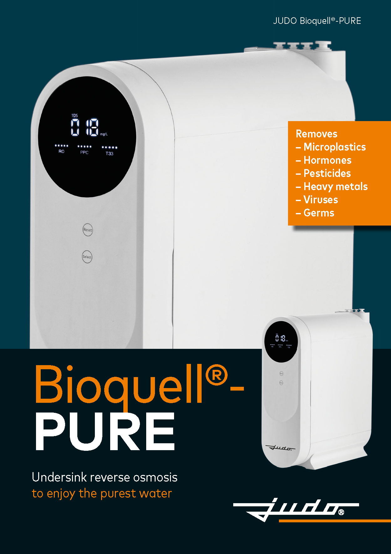 JUDO Bioquell®-PURE Sistema de Ósmose Inversa Undersink