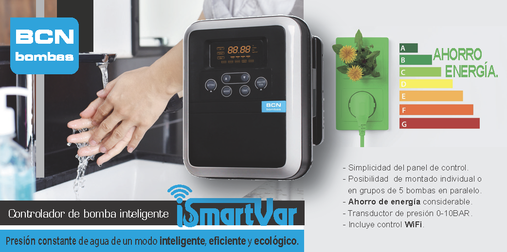 Variador de frequência iSMARTVAR para bombas BCN - equipamento completo de controlo